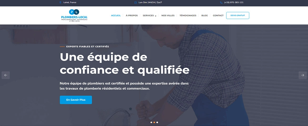 Refonte-du-site-wseb-de-plombiers-Local-Loiret-France