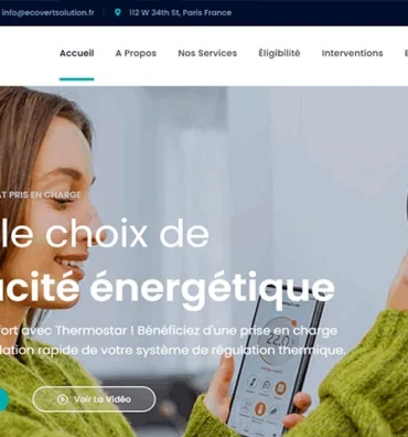 Projet de Création du Site Web EcoVertSolution - Énergie Verte