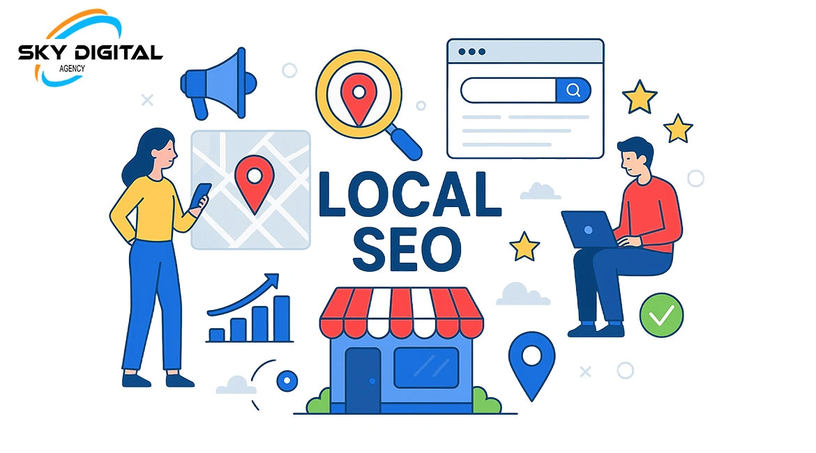 Optimisez votre SEO local avec Skydigital pour attirer plus de clients en point de vente